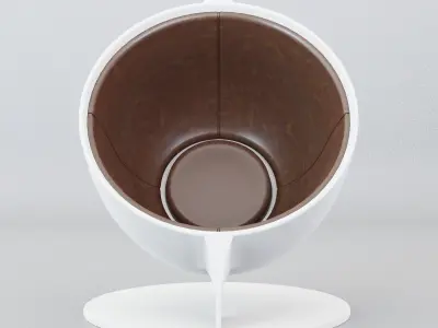 Cup Chair Decoration Seating Interior Design Furniture 3D model