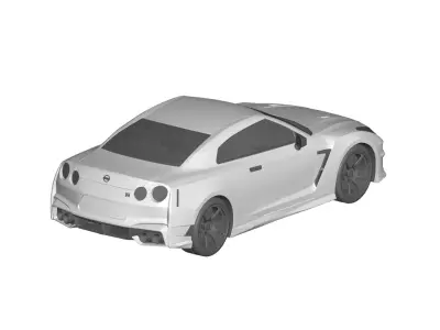 Nissan GT-R 3D model
