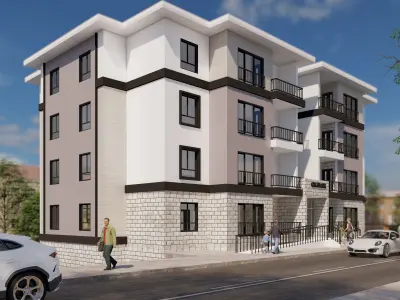 2 Apartment Buildings 3D model