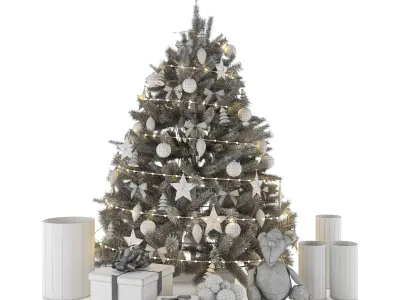 Christmas tree 3D model 7