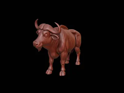 Buffalo Animal Sculpture 3D print model purchase