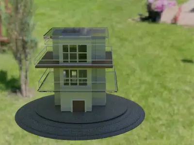 building tall tower 3D model