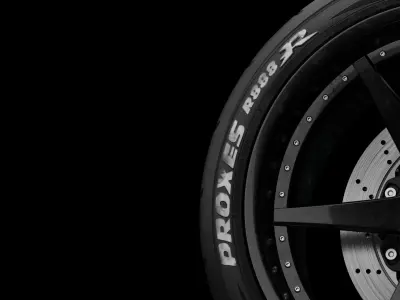 Toyo Tires Proxes R888-R Brembo Brake Rim 3D Blender  FBX OBJ  3D model
