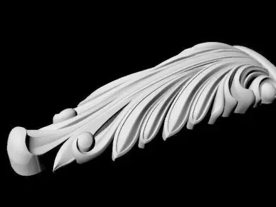 Central decor ornament for furniture 3D model 513