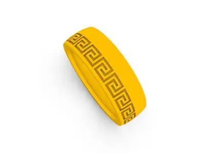 Mens Luxury Plain Ring  3D print model