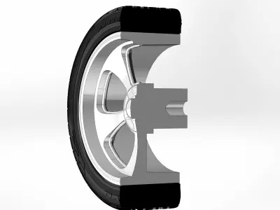 Custom wheels Billet Vintec SLD89 for your scale model 3D print model