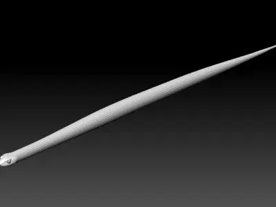 Garter Snake Zbrush Model 3D model