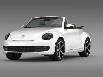 VW Beetle Turbo Cabrio 3D model