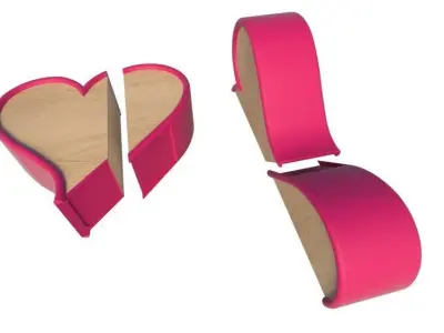 Sofa Love 3D model