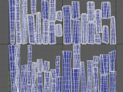 Stylized wooden floor 3D model