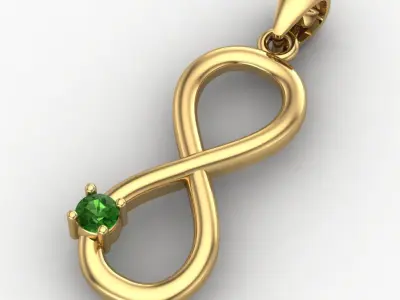 Infinity pendant Free 3D print model