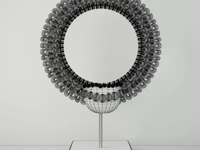 Decorative Tribal Necklace by ZARA HOME 3D model