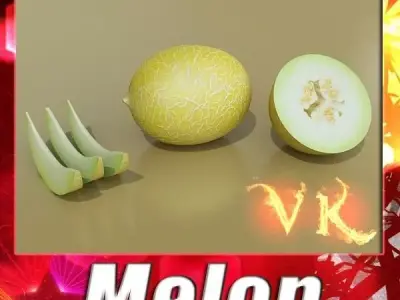 Melon High Res Textures 3D model