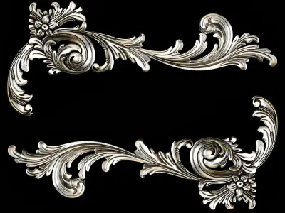 Classic carved 119 3D model