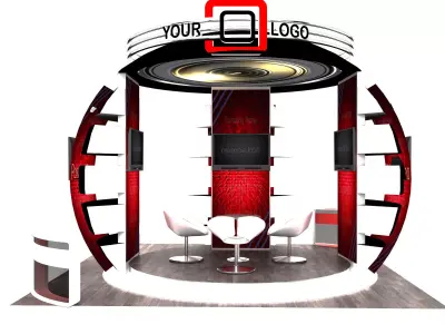 Booth Exhibition Stand a526 3D model