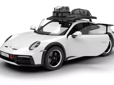 Porsche 911 Dakar 2023 HQ 3D model