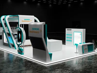 booth 8x12 two floor  3D model