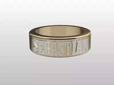 SEBASTIAN MEN RING 3D print model