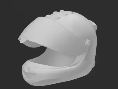 Racing helmet 3D print model