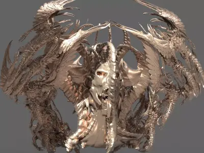 Dantes Cave Swarm bust 3D model