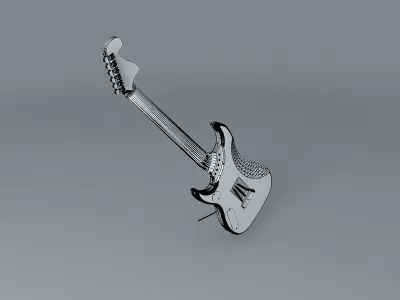 Washburn nuno bettencourt  N4 snakeskin guitar Free 3D model