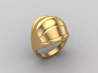 Women Ring Plain Ring Ready STL 3DM Models Womens Rings 3D print model 34