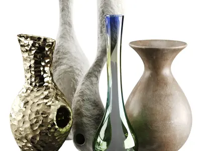 Vase decor Low-poly 3D model shop