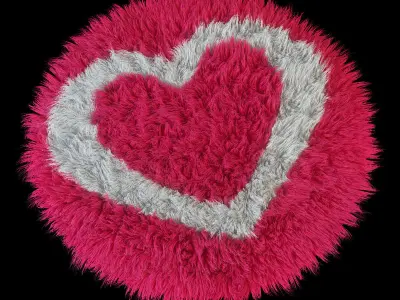 Carpet  Heart 3D model
