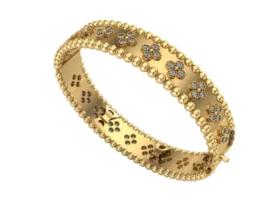 luxury inspired bangle 3D print model