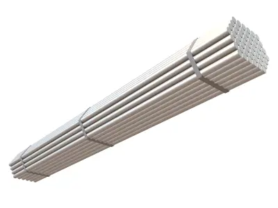 Steel Round Bars v1 001 Low-poly 3D model