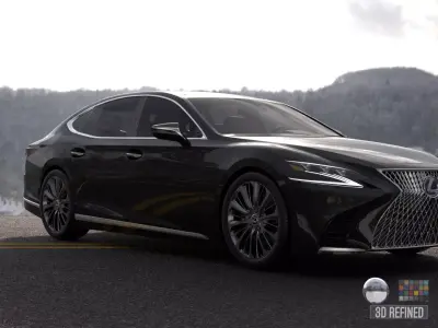 LEXUS IS -Rigged and Render Ready-unreal-vray-redshift Low-poly 3D model