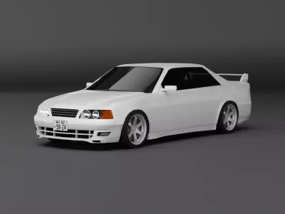 Toyota Chaser Free low-poly 3D model