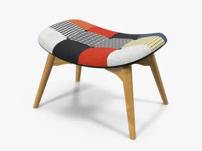 Patchwork Foot Seat 3D model