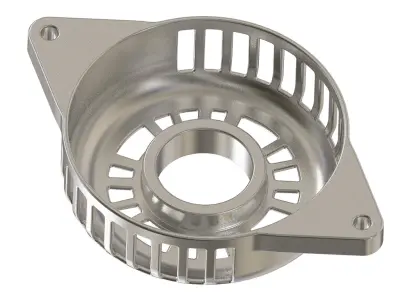 Aluminium Alternator Housing 3D print model