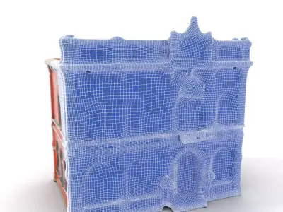 Victorian Brick Building model pack Low-poly 3D model