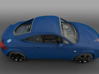 AUDI TT 1998 Low-poly 3D model