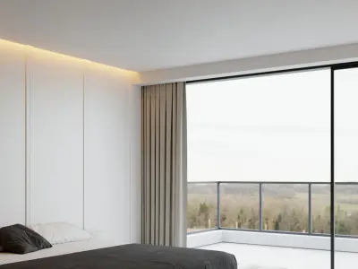 Bedroom interior scenes 3D model buy