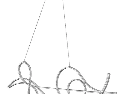 Wave LED Pendant Light 3D model