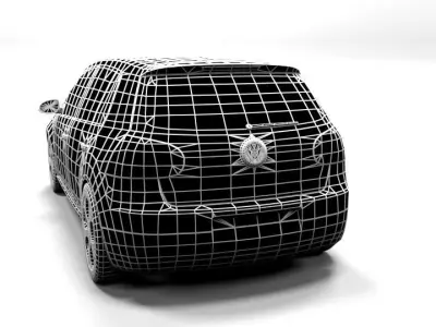 GOLF 5 DOOR LOWPOLY Low-poly 3D model