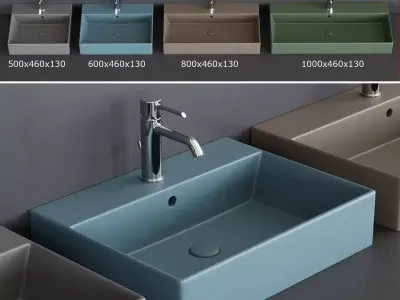 Ceramica Cielo Smile Washbasins Low-poly 3D model