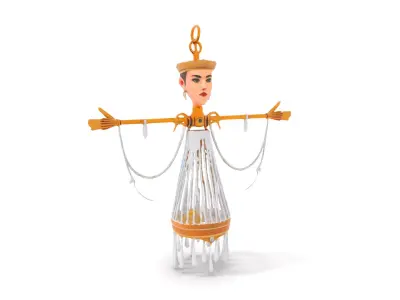 Elegant Crystal Chandelier model pack Low-poly 3D model