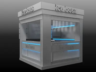 Booth Exhibition Stand a408b 3D model