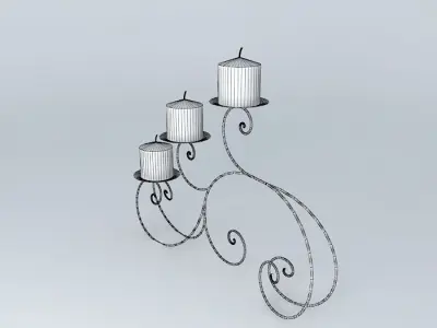 decoration candlestick Free 3D model