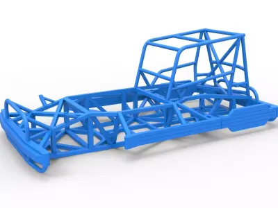 Frame of New Zealand Superstock car Scale 1 to 25 3D print model
