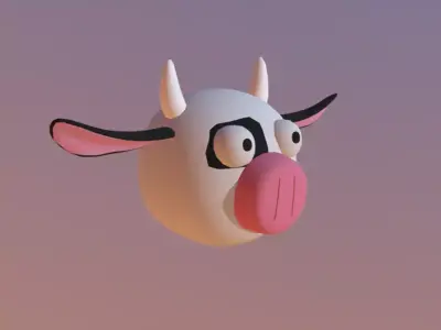 Cowhead 3D print model