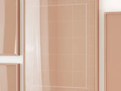 Ocean touch poster set 3D model