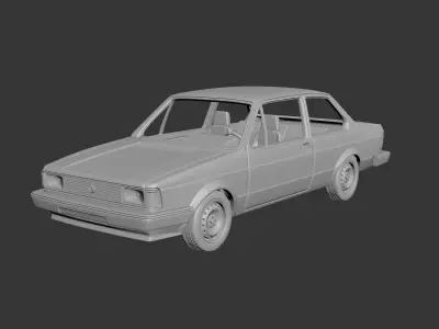 Volkswagen Jetta 1979 4 Door 3D print model