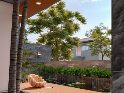 Villa Exterior Model 3D model