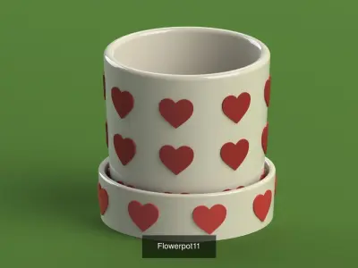 Flowerpots 3D Model Collection