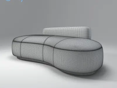 Futuristic Comfortable Balloon Sofa 3D model